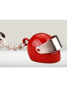 LLAVERO DE CASCO DE MOTO ROJO