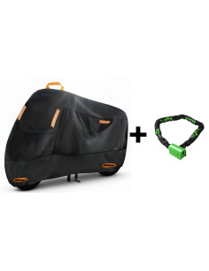 PACK FUNDA DE MOTO + CADENA ANTIRROBO LUMA