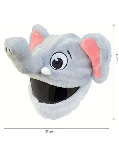 FUNDA DE CASCO DE ELEFANTE DE PELUCHE (CASCO PEQUEÑO)