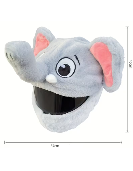 FUNDA DE CASCO DE ELEFANTE DE PELUCHE (CASCO PEQUEÑO)