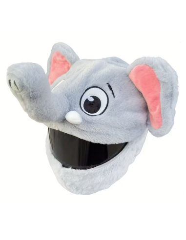 FUNDA DE CASCO DE ELEFANTE DE PELUCHE (CASCO PEQUEÑO)