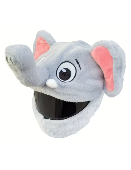 FUNDA DE CASCO DE ELEFANTE DE PELUCHE (CASCO PEQUEÑO)