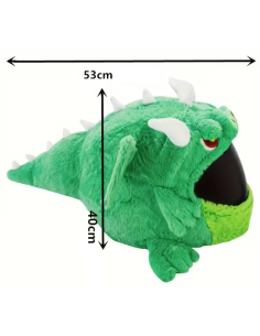 FUNDA DE CASCO DE DRAGÓN DE PELUCHE 2