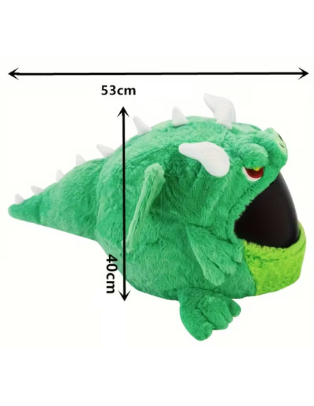 FUNDA DE CASCO DE DRAGÓN DE PELUCHE