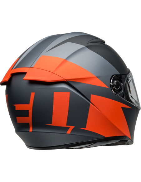CASCO MOTO BELL LITHIUM - GRIS/NARANJA