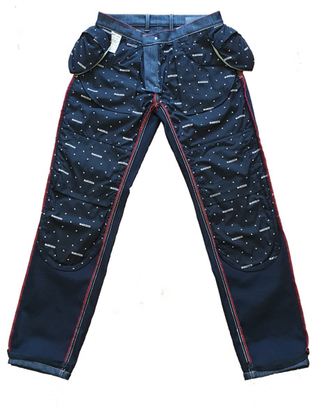 PANTALÓN DE MOTO VAQUERO KEVLAR IMPERMEABLE MILO