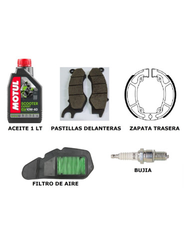 PACK MANTENIMIENTO HONDA PCX 125 AÑOS 2012 AL 2017