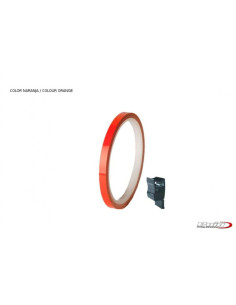 TIRAS DE RUEDAS PARA MOTO COLOR NARANJA REFLECTANTE CON...