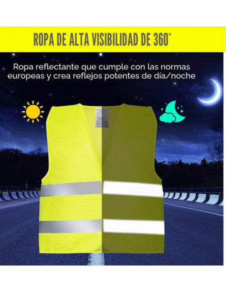 Pack de Guantes de moto homologados + Chaleco reflectante homologado