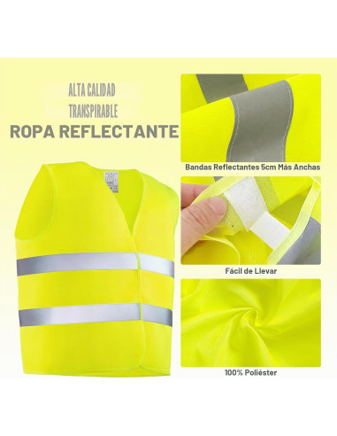 Pack de Guantes de moto homologados + Chaleco reflectante homologado