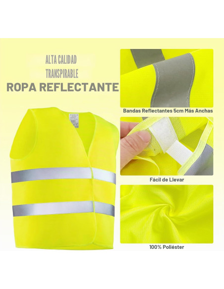 Pack de Guantes de moto homologados + Chaleco reflectante homologado