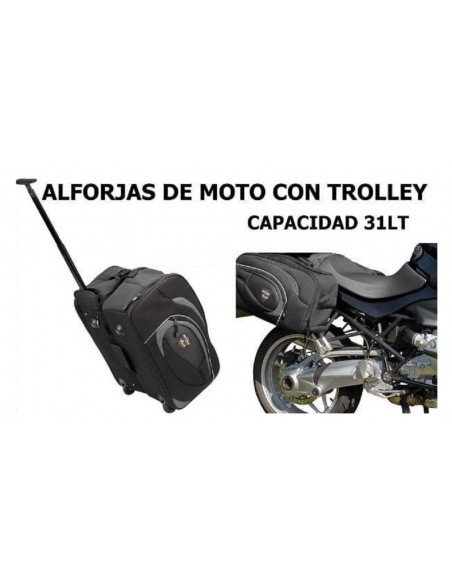 ALFORJAS DE MOTO TROLLEY CON RUEDAS