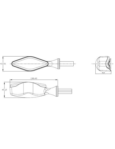 INTERMITENTES DE MOTO UNIVERSAL SPARKLY