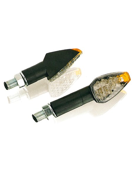 INTERMITENTES DE MOTO UNIVERSAL PEAK LARGO NEGRO