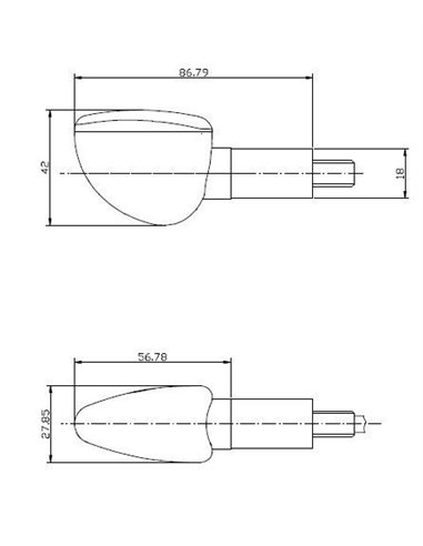 INTERMITENTES DE MOTO UNIVERSAL STAR CORTO SIMIL CARBONO