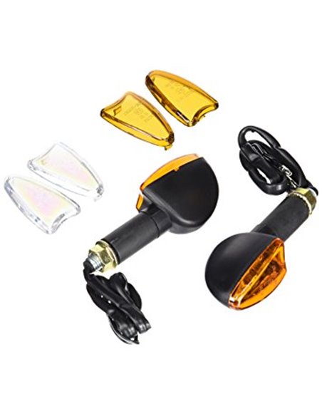 INTERMITENTES DE MOTO UNIVERSAL STAR LARGO NEGRO
