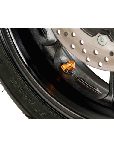 JUEGO DE VALVULAS UNIVERSALES COLOR AMARILLO 8,3mm