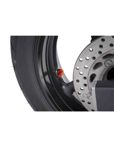 JUEGO DE VALVULAS UNIVERSALES COLOR NARANJA 8,3mm