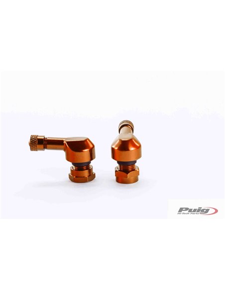 JUEGO DE VALVULAS UNIVERSALES COLOR NARANJA 8,3mm