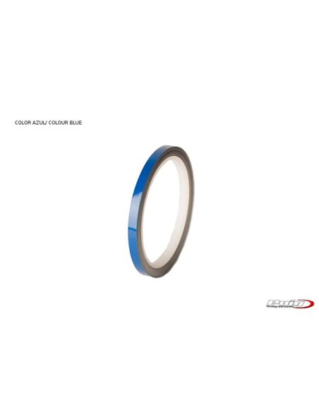 TIRAS DE RUEDAS PARA MOTO COLOR AZUL SIN APLICADOR