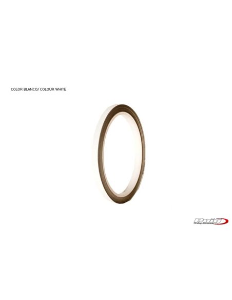 TIRAS DE RUEDAS PARA MOTO COLOR BLANCO REFLECTANTE SIN APLICADOR