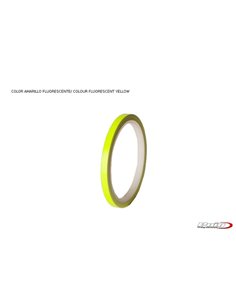 TIRAS DE RUEDAS PARA MOTO COLOR AMARILLO  FLUORESCENTE SIN APLICADOR 2