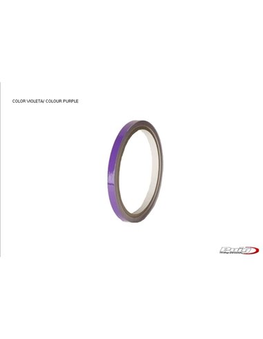 TIRAS DE RUEDAS PARA MOTO COLOR LILA SIN APLICADOR