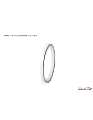 TIRAS DE RUEDAS PARA MOTO COLOR BLANCO PURO SIN APLICADOR