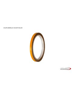 TIRAS DE RUEDAS PARA MOTO COLOR AMARILLO REFLECTANTE SIN APLICADOR 2