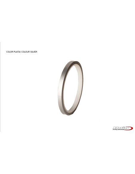 TIRAS DE RUEDAS PARA MOTO COLOR PLATA SIN APLICADOR