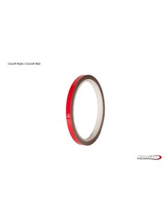 TIRAS DE RUEDAS PARA MOTO COLOR ROJO REFLECTANTE SIN APLICADOR 2