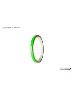 TIRAS DE RUEDAS PARA MOTO COLOR VERDE FLUORESCENTE SIN APLICADOR