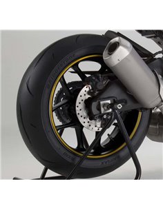 TIRAS DE RUEDAS PARA MOTO COLOR ORO SIN APLICADOR