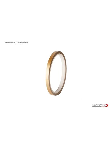 TIRAS DE RUEDAS PARA MOTO COLOR ORO SIN APLICADOR