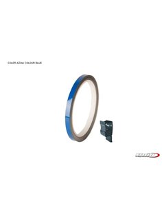TIRAS DE RUEDAS PARA MOTO COLOR AZUL CON APLICADOR