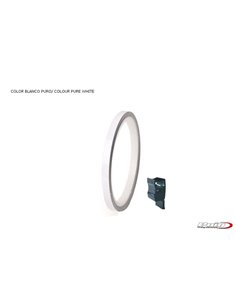 TIRAS DE RUEDAS PARA MOTO COLOR BLANCO PURO CON APLICADOR