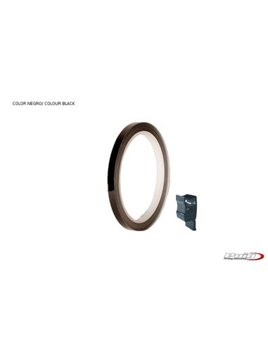 TIRAS DE RUEDAS PARA MOTO COLOR NEGRO CON APLICADOR