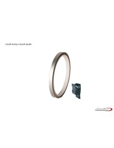 TIRAS DE RUEDAS PARA MOTO COLOR PLATA CON APLICADOR