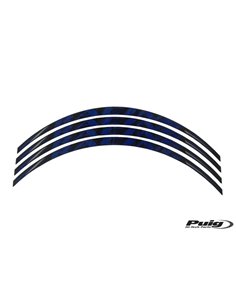 TIRAS EN ARCO PARA MOTO UNIVERSAL COLOR AZUL RACING