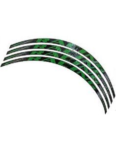 TIRAS EN ARCO PARA MOTO UNIVERSAL COLOR VERDE RACING