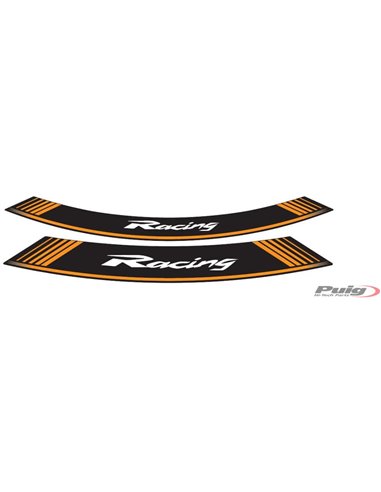 TIRAS EN ARCO ESPECIAL UNIVERSAL COLOR NARANJA RACING