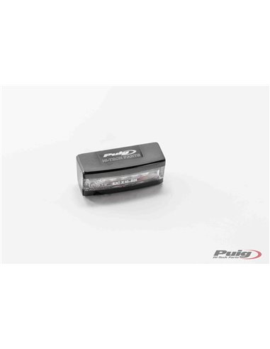 LUZ PORTAMATRICULA UNIVERSAL ALU NEGRO