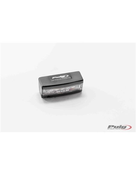 LUZ PORTAMATRICULA UNIVERSAL ALU NEGRO