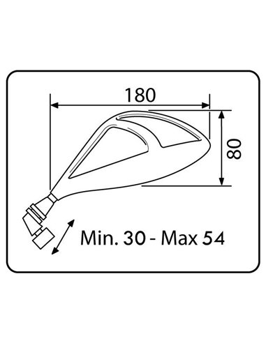 ESPEJO RETROVISOR IZQUIERDO Z1 PUIG SIMIL CARBONO