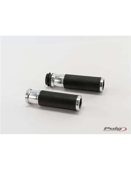 PUÑOS DE MOTO HI-TECH ASCENT PLATA