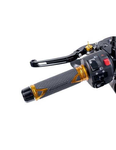 PUÑOS DE MOTO HI-TECH RADIKAL DORADO 123mm