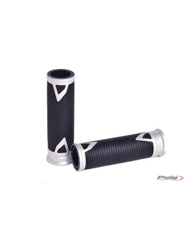 PUÑOS DE MOTO HI-TECH RADIKAL PLATA 123mm