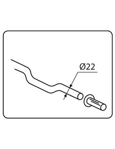 PUÑOS DE MOTO HI-TECH RADIKAL SIMIL CARBONO 119mm 2