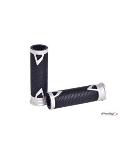 PUÑOS DE MOTO HI-TECH RADIKAL PLATA 119mm