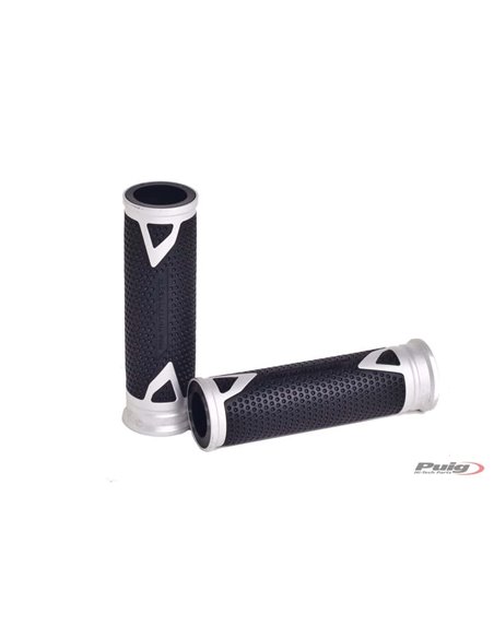 PUÑOS DE MOTO HI-TECH RADIKAL PLATA 119mm